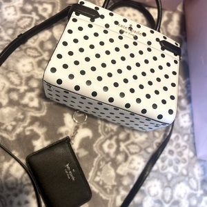 Small Kate Spade satchel and black coin purse